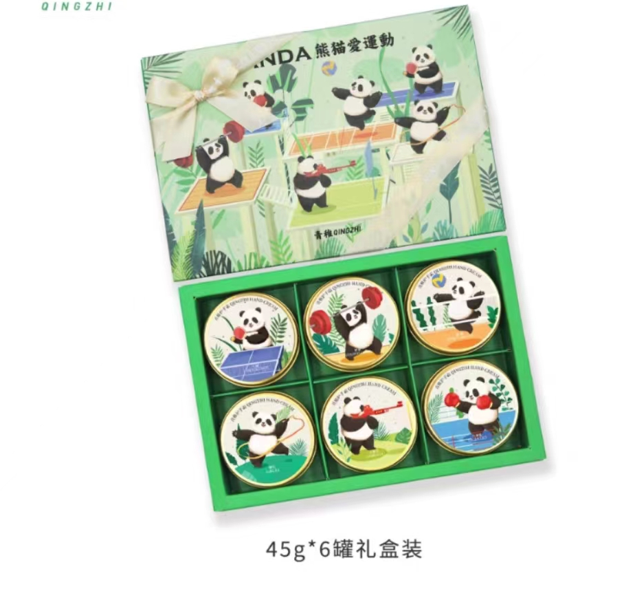 Hand Cream Panda section Designer brand qinzhi 45g and set