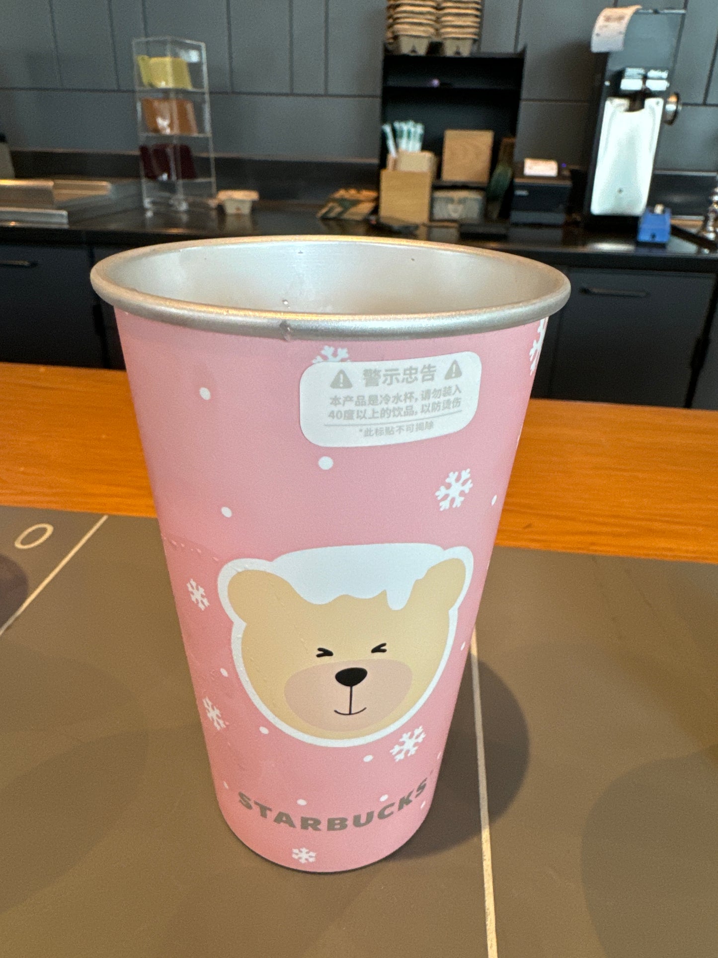 Starbucks cup num 814 pink