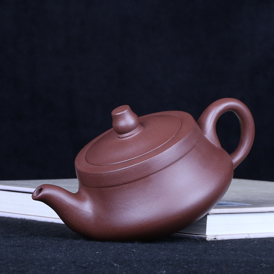 Master work purple clay Handmade Teapot with four cups-PCT012