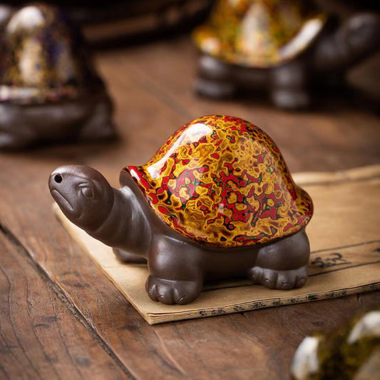 Master work Daqi purple clay teapet turtle-IM714