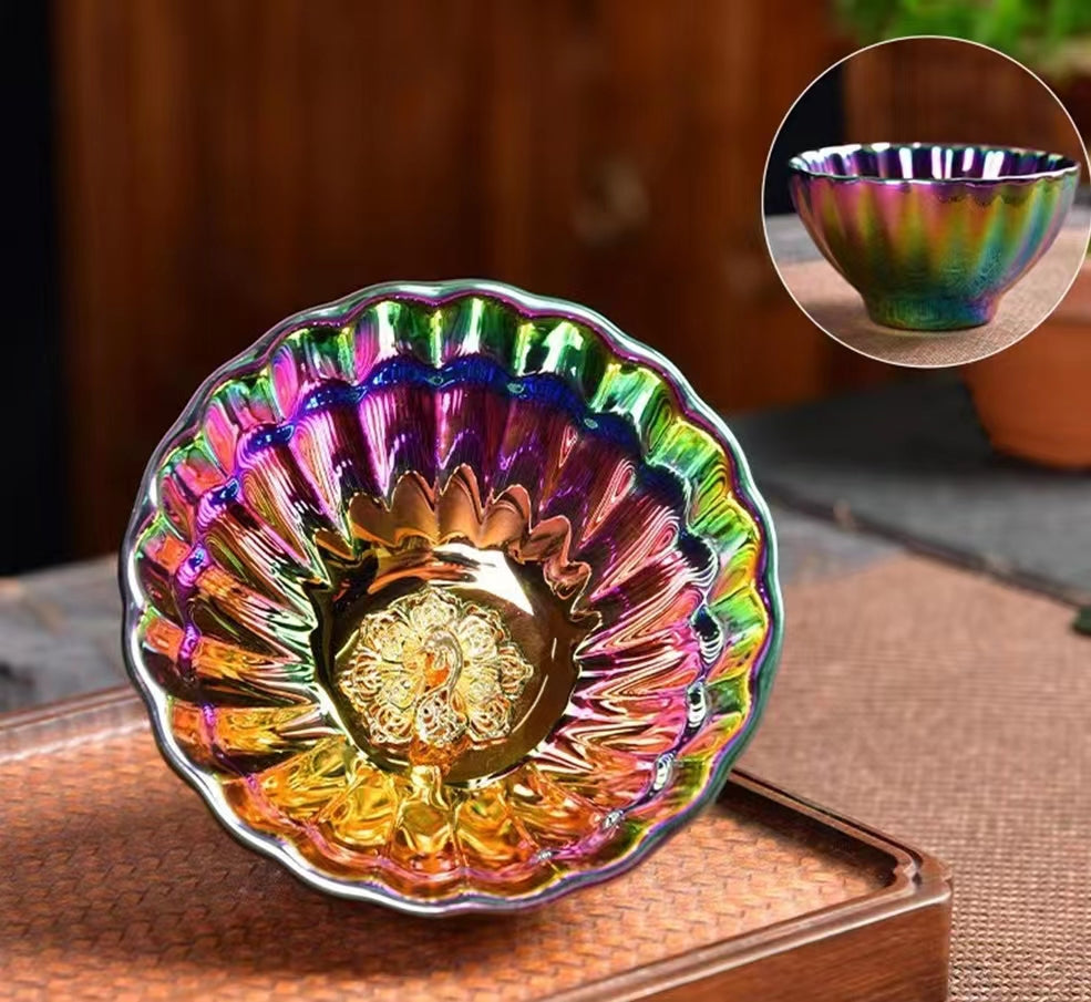 Phoenix or lotus peacock jianzhan teacup-IM101