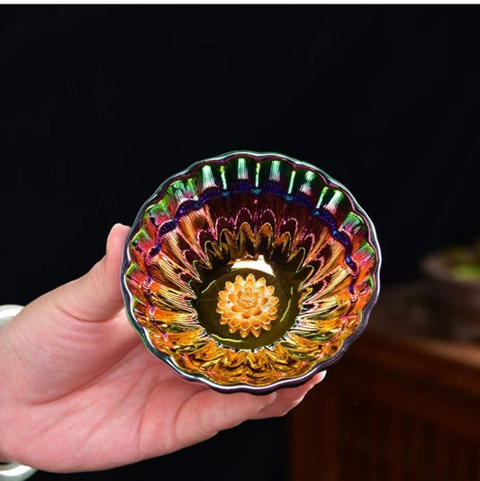 Phoenix or lotus peacock jianzhan teacup-IM101