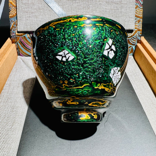 Master work Daqi Lacquer Series green Teacup-IM721