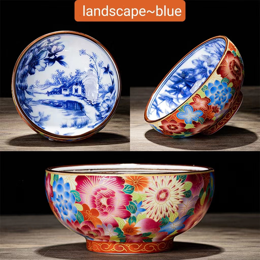 Enamel coloful tea cup for tea lover-IM001