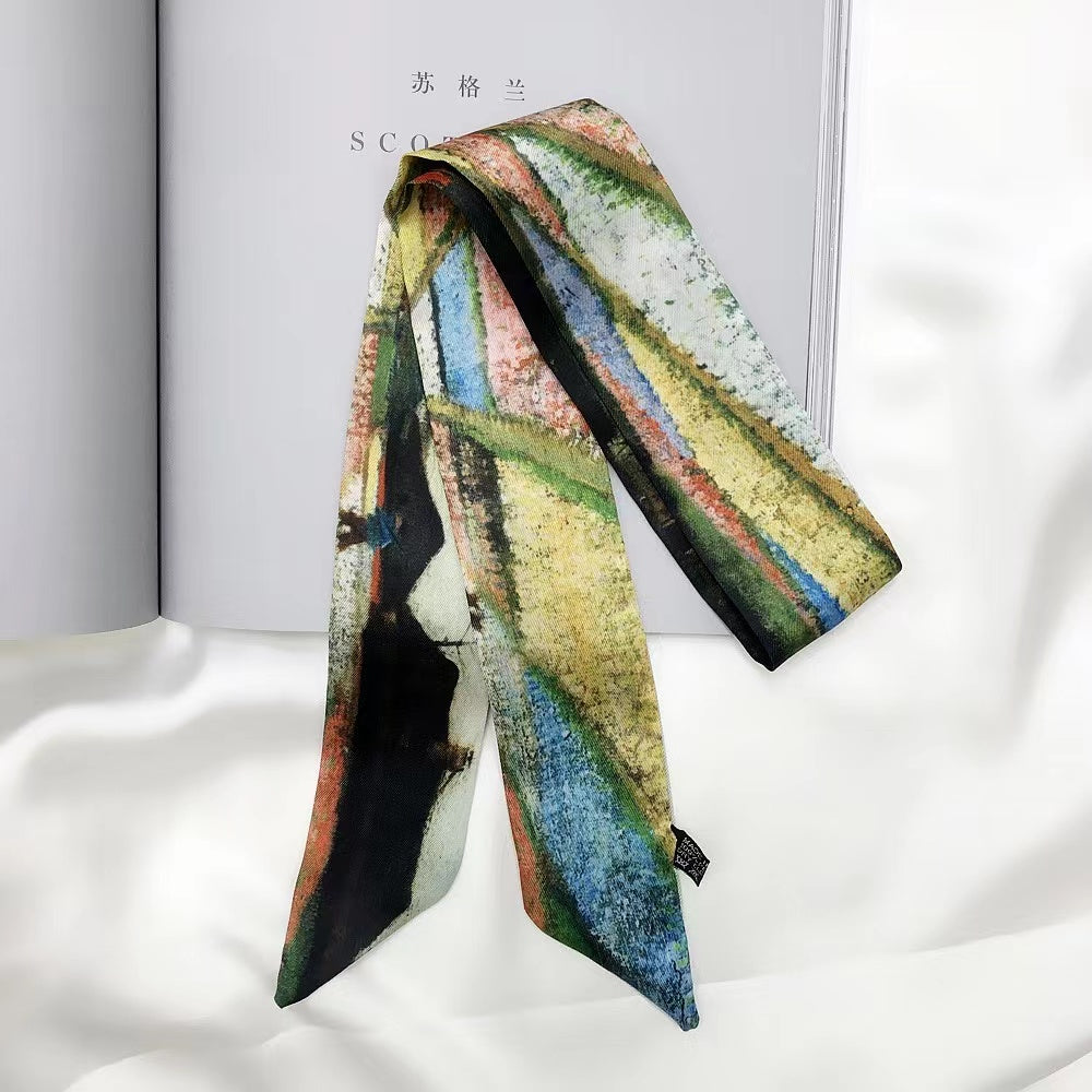 Handbag Scarf Purse Scarf Headband Skinny Scarf Hair Scarf  for Bags Hair Ribbons-SC001