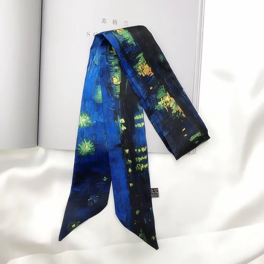 Handbag Scarf Purse Scarf Headband Skinny Scarf Hair Scarf  for Bags Hair Ribbons-SC001