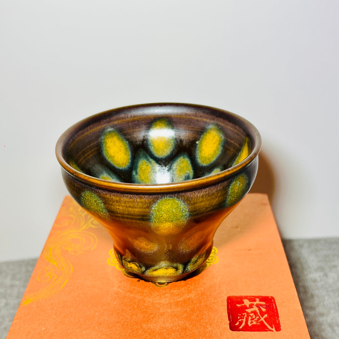 Master work sun flower jianzhan tea cup -IM236