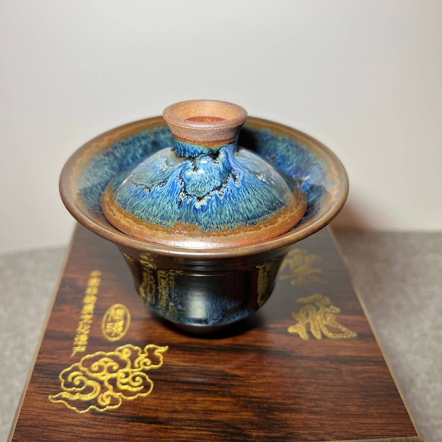 Master work chameleon blue gaiwan-IM315