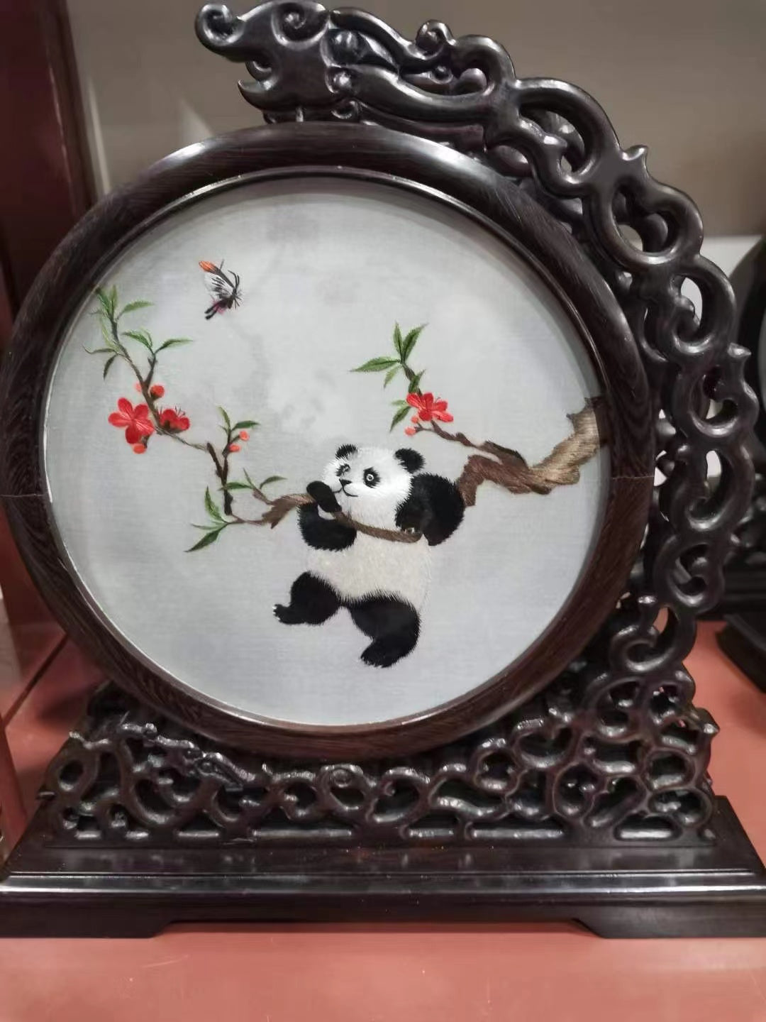 Shu embroidery double-sided embroidery handmade high-end Panda-D1313