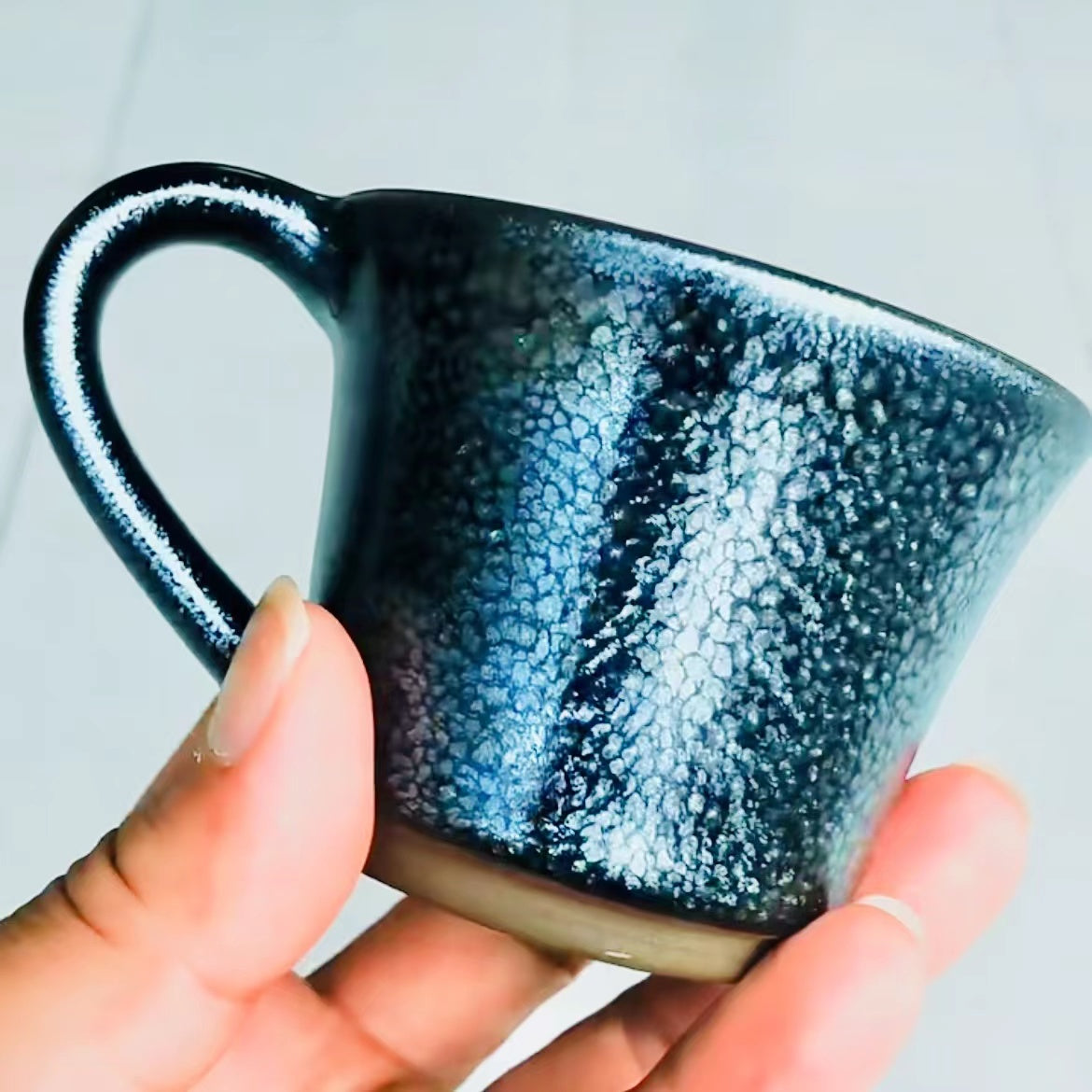 Blue jianzhan Mug oil drop teacup-MG004