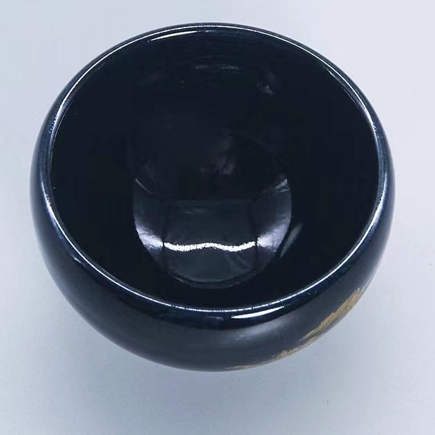 Black gold tea cup landscape jianzhan cup-IM269