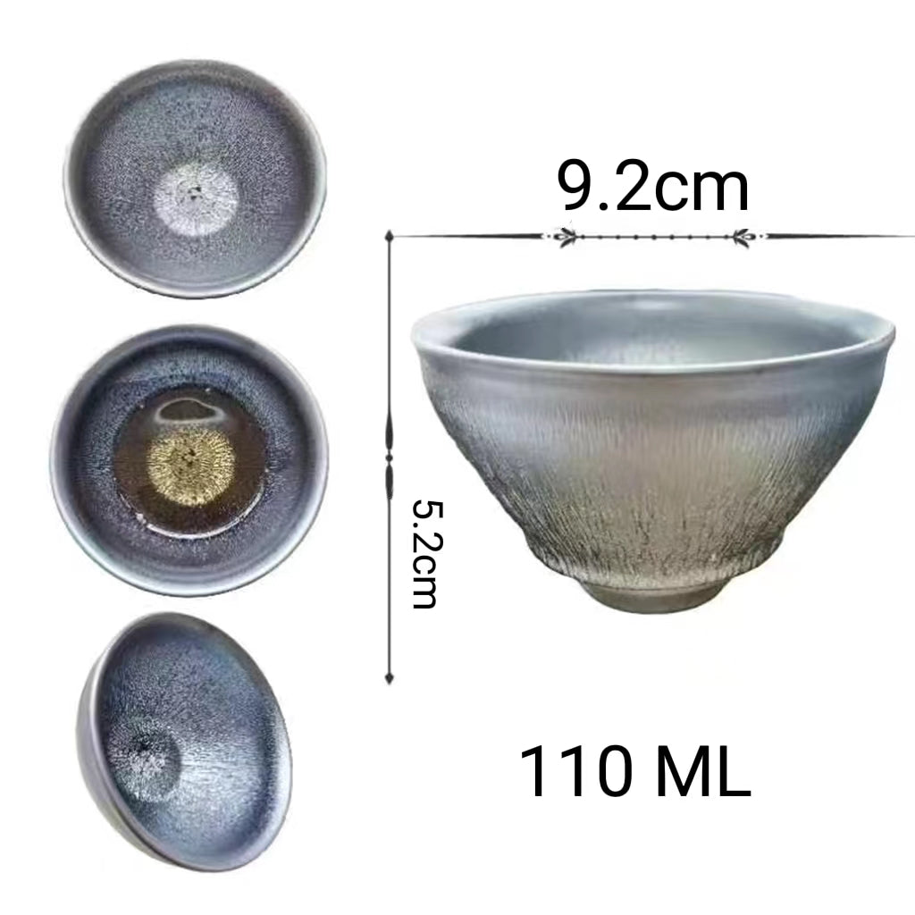 Silver jianzhan tea cup 5 shapes for choose-IM222