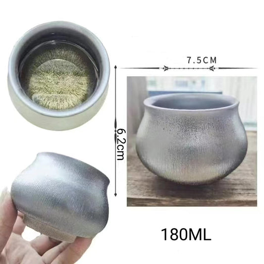 Silver jianzhan tea cup 5 shapes for choose-IM222