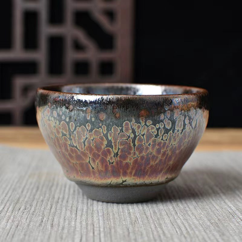 Master work pink oil jianzhan tea cup IM167