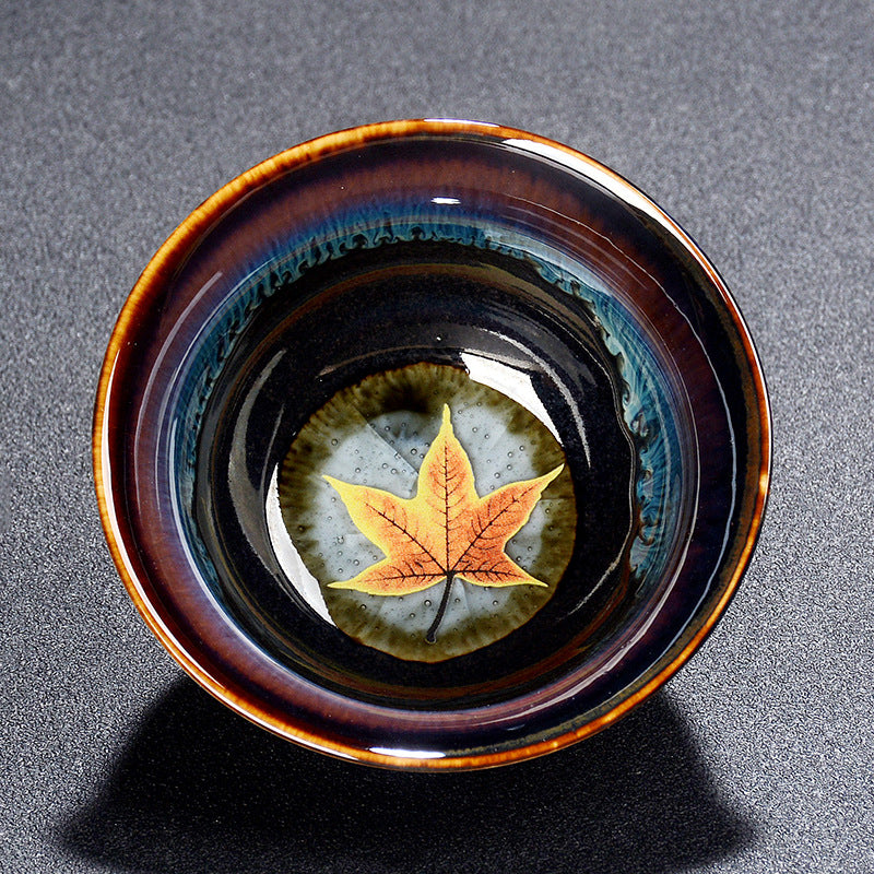 Leaves jianzhan tea cup-IM216