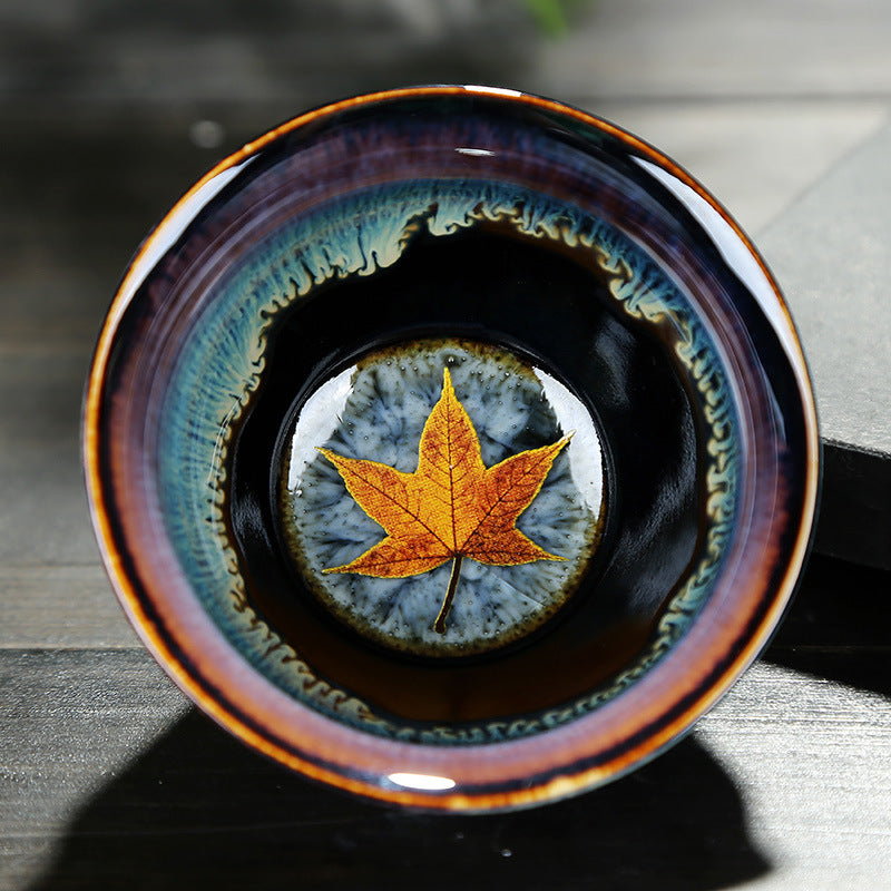 Leaves jianzhan tea cup-IM216