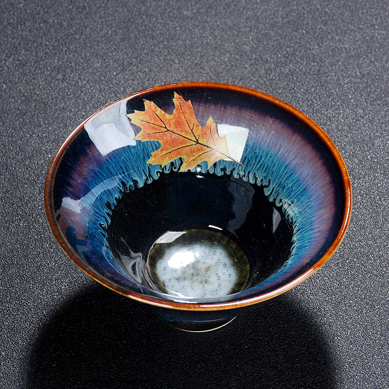 Leaves jianzhan tea cup-IM216