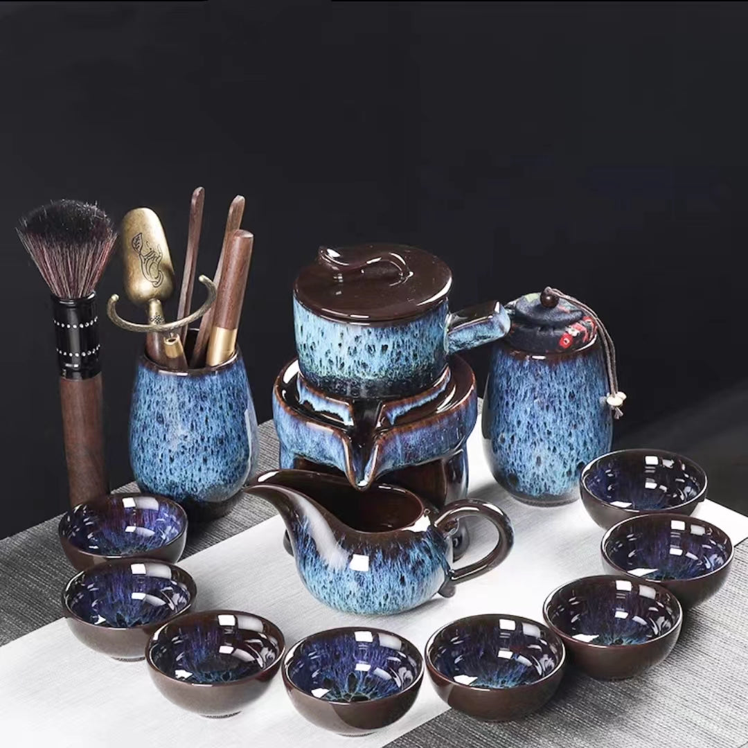 Yaobian magic tea set with tea jar six gentlemen-IM401