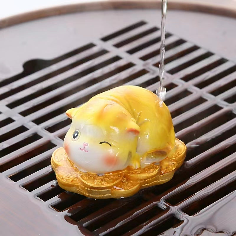 Tea pet change color coin cat -IM602