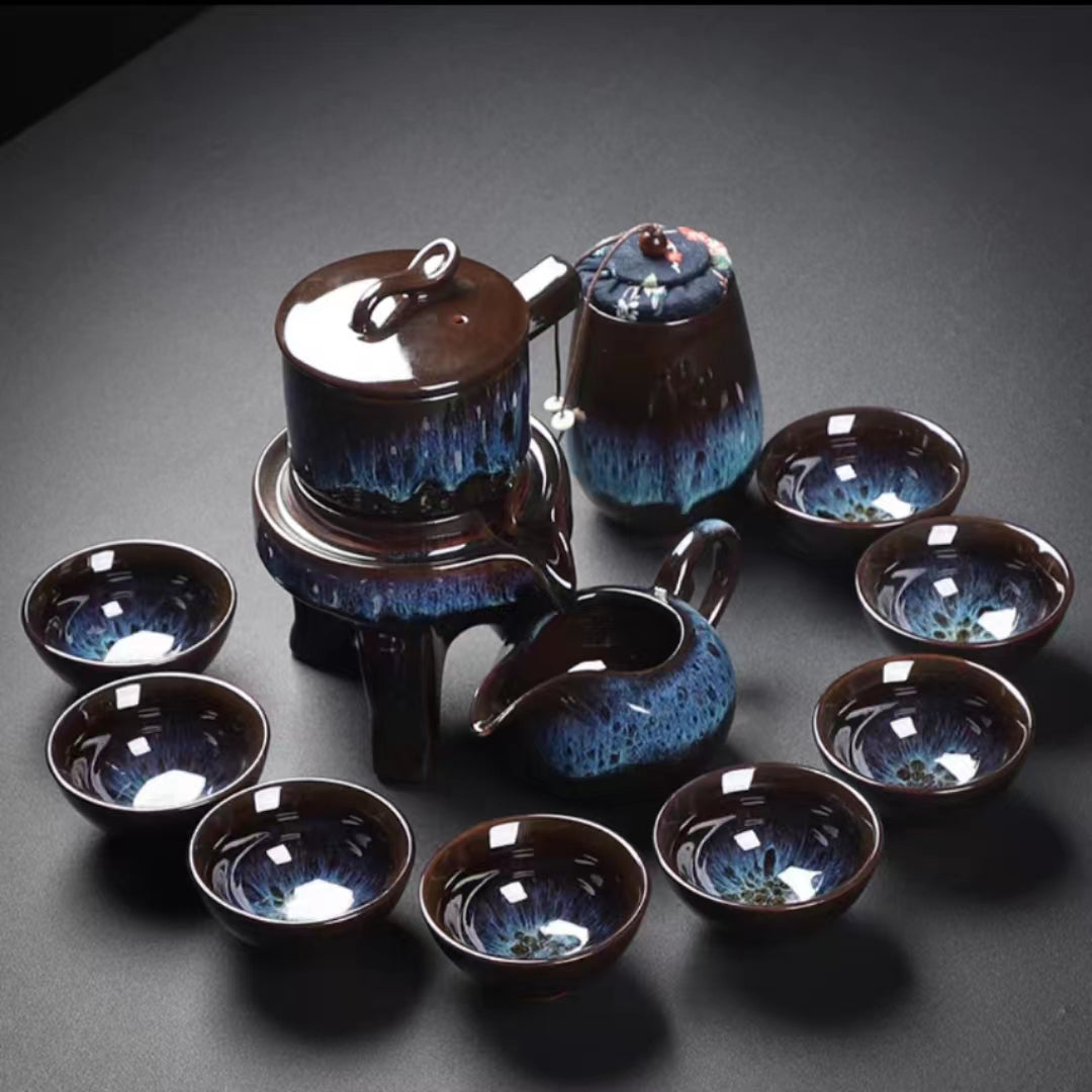 Yaobian magic tea set with tea jar six gentlemen-IM401