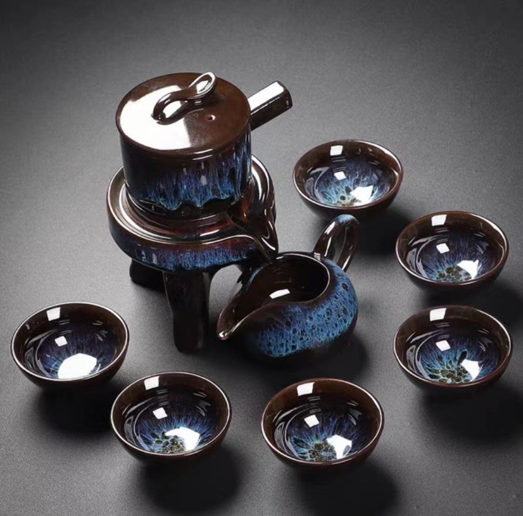 Yaobian magic tea set with tea jar six gentlemen-IM401