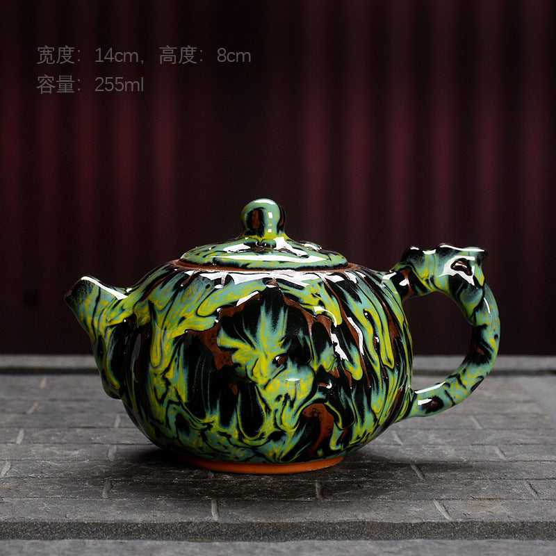 Four mythical beast tea pot three colors-IM314