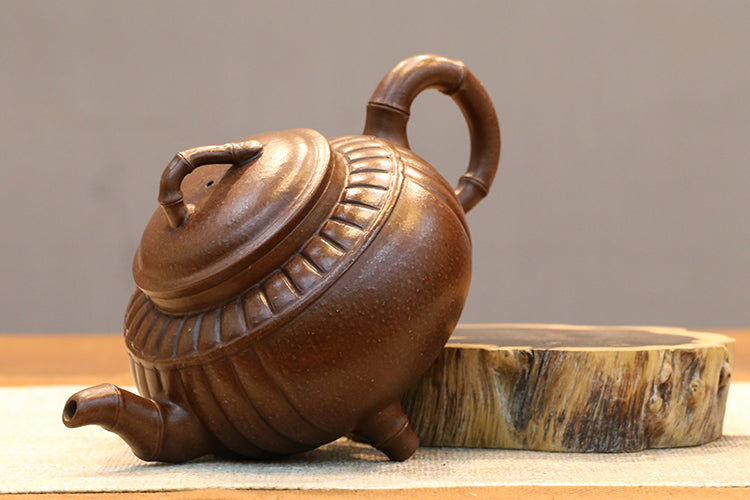 Master work yixing purple clay teapot 400 ml-PCT017