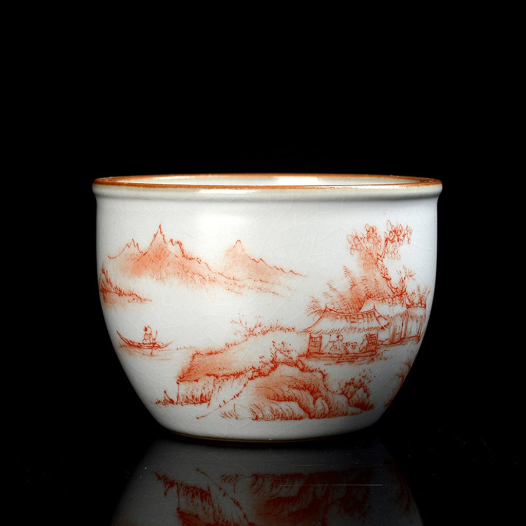 Ice break porcelain tea cup-IM214