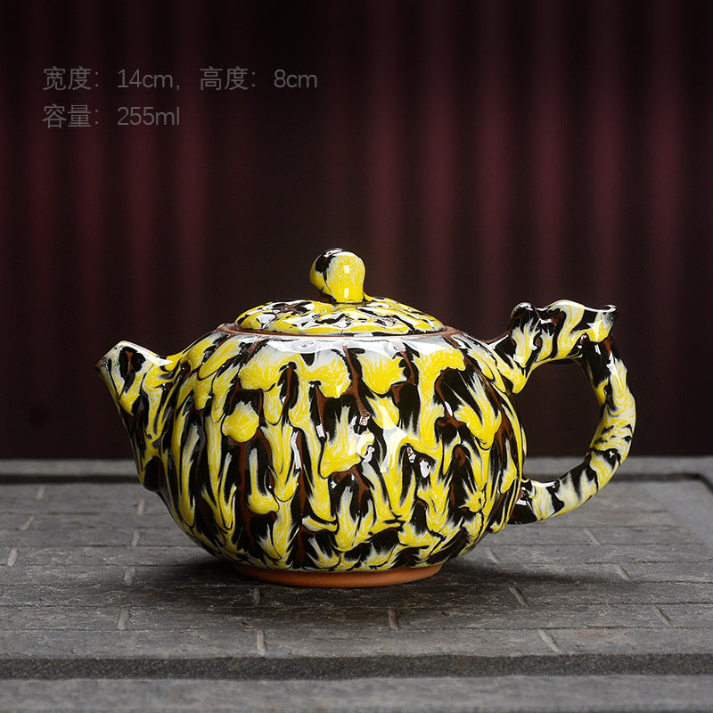 Four mythical beast tea pot three colors-IM314