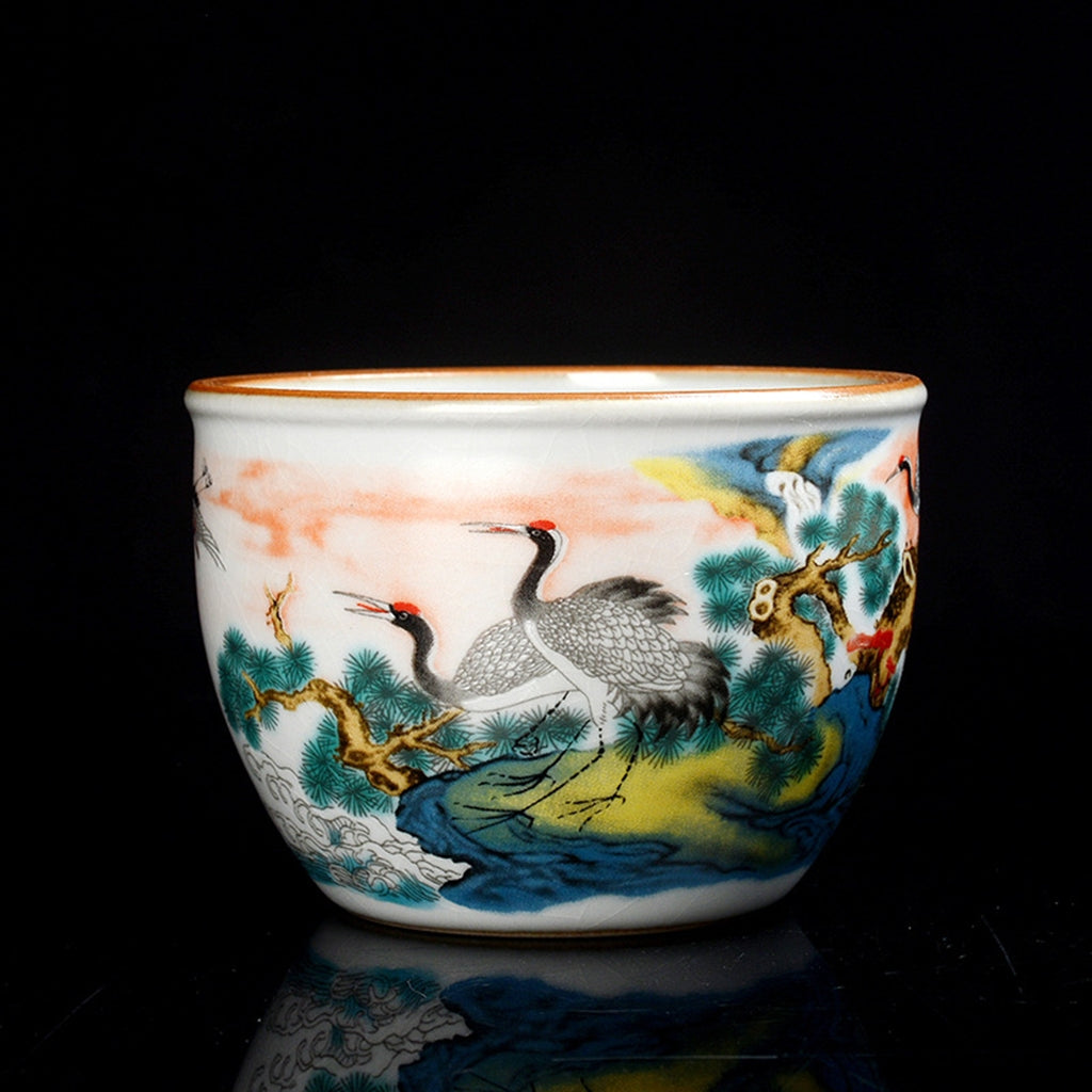 Ice break porcelain tea cup-IM214