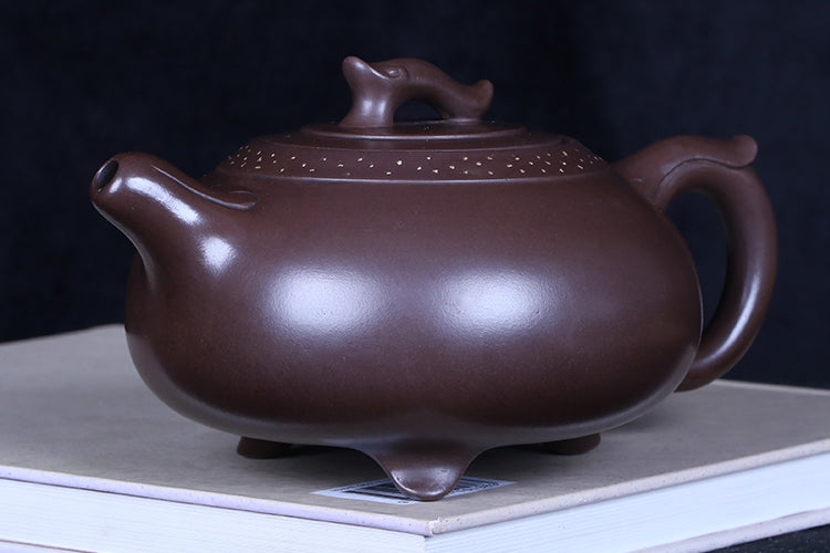 Master work black purple clay teapot 570ml-PCT008