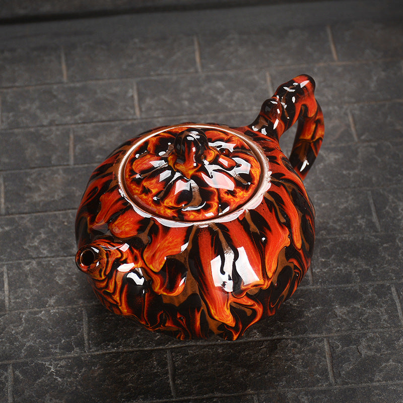 Four mythical beast tea pot three colors-IM314