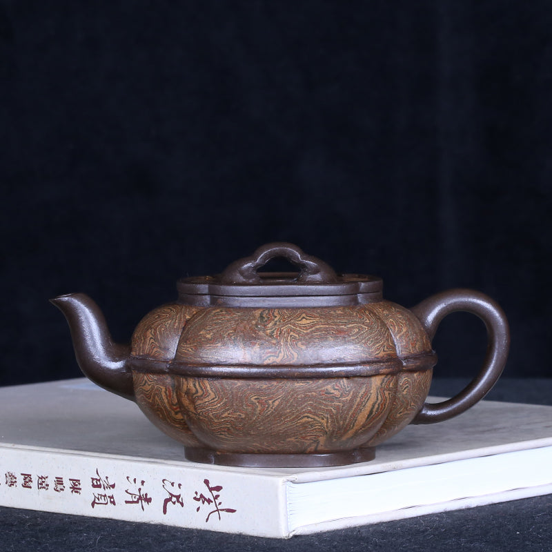 Master work black purple clay teapot 250ml-PCT009