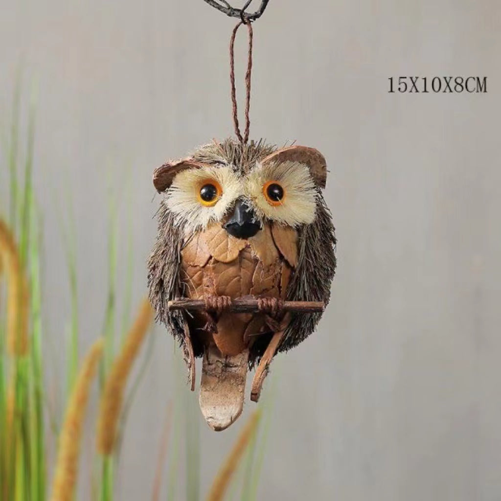 An owl aerial pendant-X024