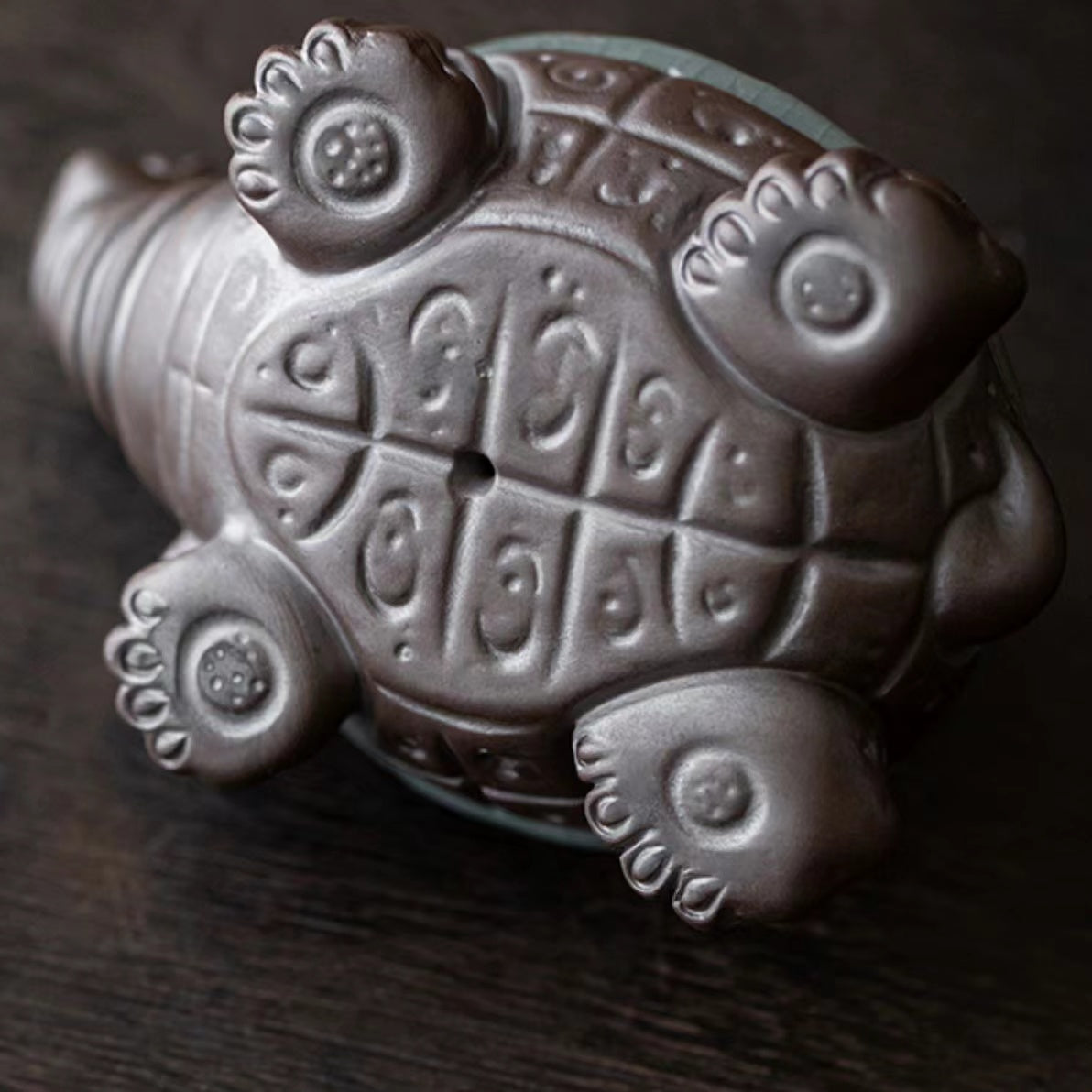 Purple sand turtle tea glass tea filter tea pet decoration-IM298