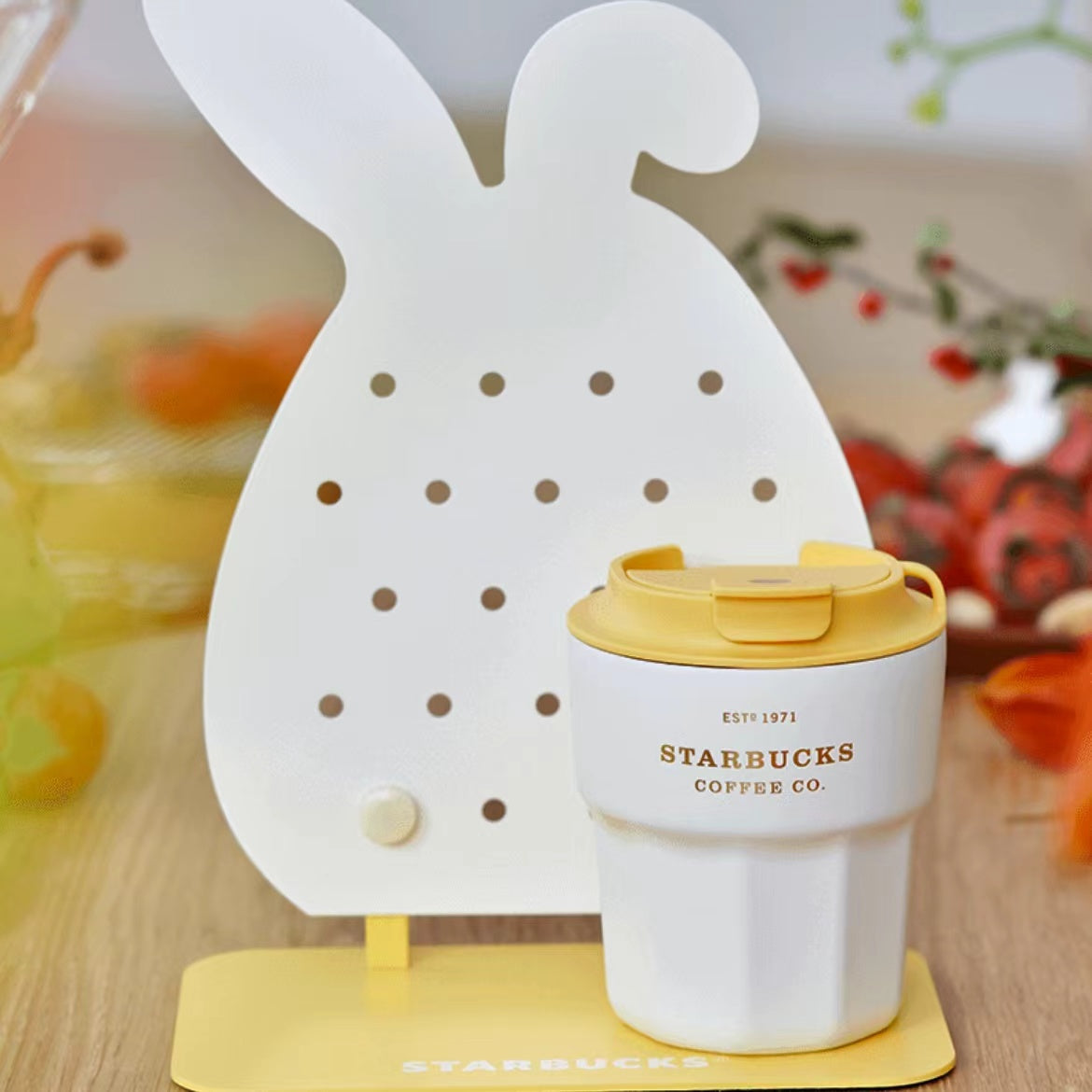 STARBUCKS - Cute rabbit stainless steel accompanying cup 290ml