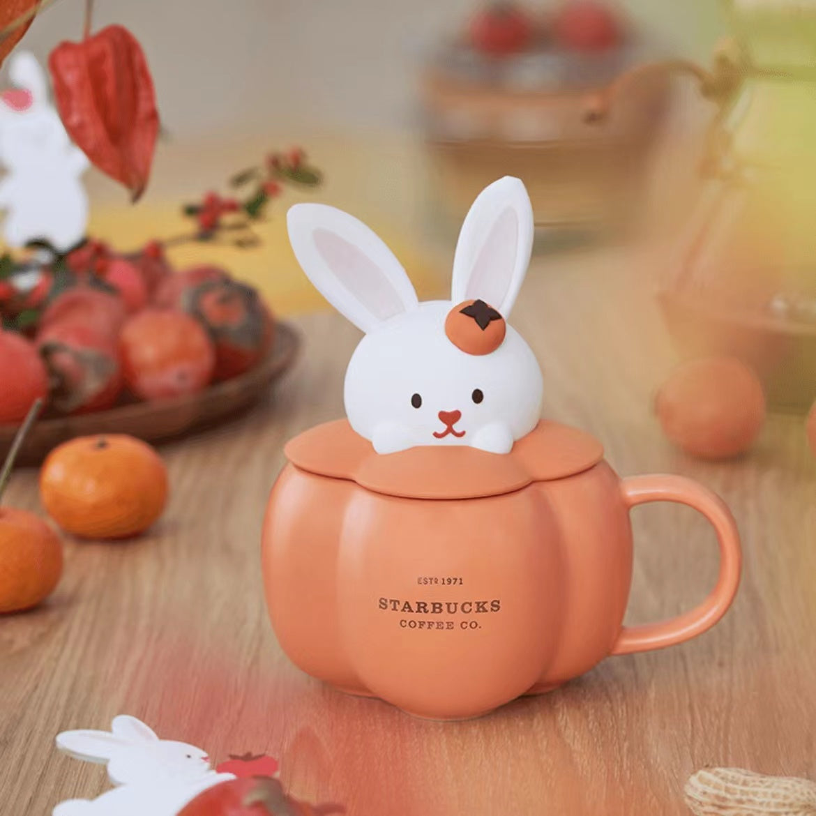 STARBUCKS - Cute rabbit mug 335ml