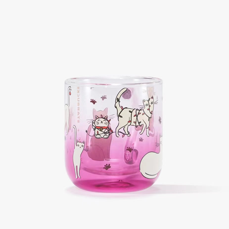 STARBUCKS ➕kate spade NEW YORK cat style glass num 923