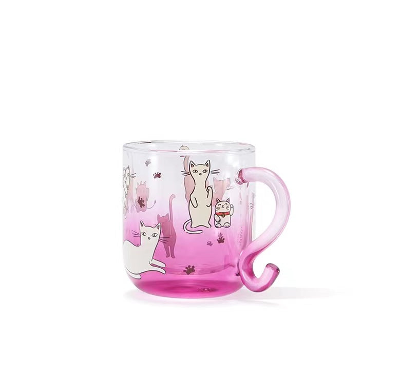 STARBUCKS ➕kate spade NEW YORK cat style glass num 923