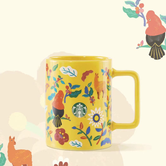 STARBUCKS - Tropical Peru style mug 384ml offline 0918  num 38