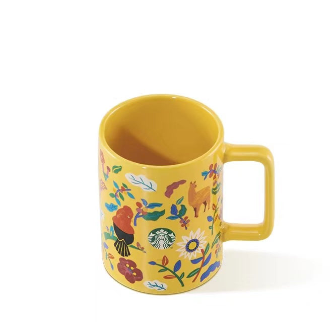 STARBUCKS - Tropical Peru style mug 384ml offline 0918  num 38