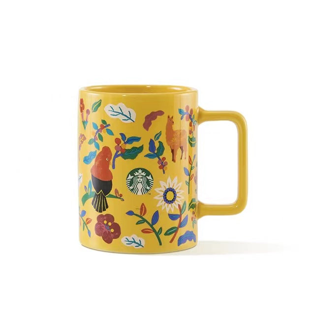 STARBUCKS - Tropical Peru style mug 384ml offline 0918  num 38