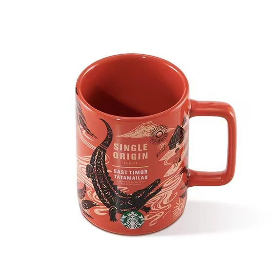 STARBUCKS - Tatamailau east timor Crocodile island style mug 384ml num 39😃