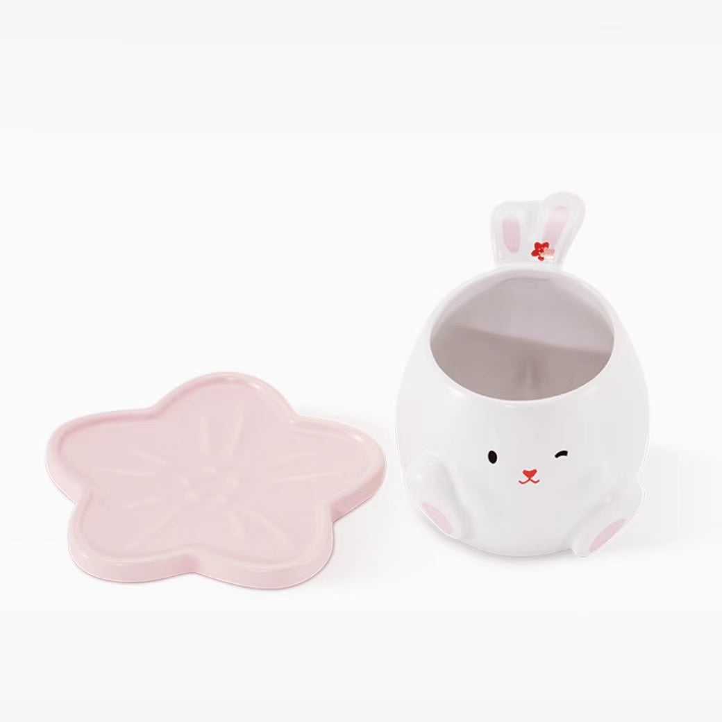 Starbucks - Cute rabbit peach blossom mug 355ml