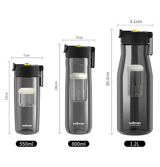 Tea cup separate infuser bottle 550ml 800 ml 1200ml